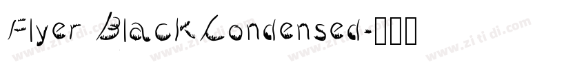 Flyer BlackCondensed字体转换